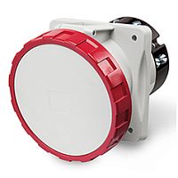 Разъем пром. силовой CEE встраиваемый наклонный, гнездо, 63A, 3P+N+E 6h, 346_415VAC 50/60Hz, уст. 100x110mm, IP66/IP67/IP69, серия OPTIMA | код 418.6367 | Scame