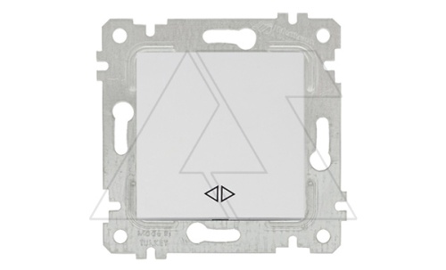 Rita - Выключатель промежуточный, пруж. зажимы, белый | код 2200-408-0101 | Mutlusan Rita - Выключатель промежуточный, пруж. зажимы, белый | код 2200-408-0101 | Mutlusan