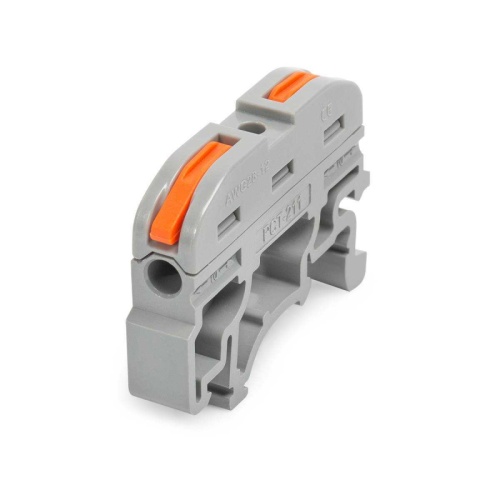 Клемма проходная СМК 222-2411 на DIN-рейку (КВТ) | код 87640 | КВТ Клемма проходная СМК 222-2411 на DIN-рейку (КВТ) | код 87640 | КВТ