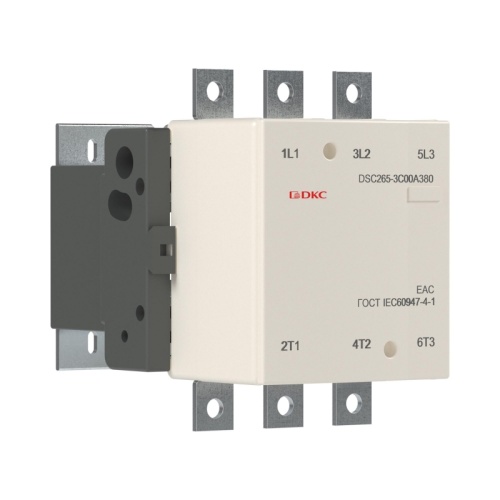 Магнитный контактор DSC265-3C00A380 265А 130кВт (AC3) кат 380В AC | код DSC265-3C00A380 | DKC Магнитный контактор DSC265-3C00A380 265А 130кВт (AC3) кат 380В AC | код DSC265-3C00A380 | DKC