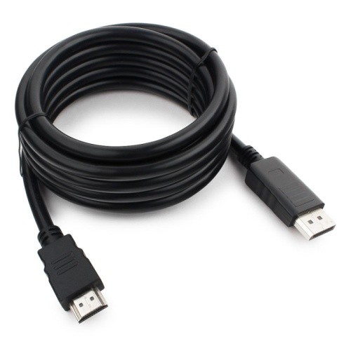 Кабель DisplayPort->HDMI Cablexpert CC-DP-HDMI-3M, 3м, 20M/19M, черный, экран, пакет | код CC-DP-HDMI-3M | Cablexpert