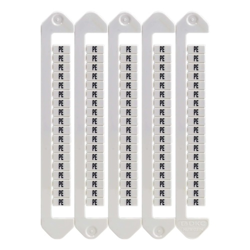 Маркировка для клемм, ширина 5 мм, символы L3, вертикальная ориентация | код NUTB-5-L3V | DKC