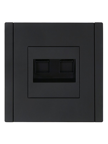 FORTE&PIANO Роз. комп. 2-ая RJ45 кат.6 FP134 чер. IEK | код FP-K20-2-K02 | IEK фото 4
