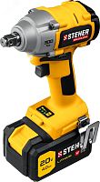 Гайковерт бесщеточный 20 В, 300 Нм, 1 АКБ (4Ач), кейс | код CWB-300-1 | Steher