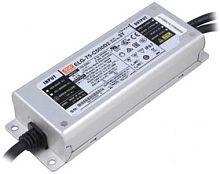 Источник питания AC-DC, 75Вт, IP67, вход 100…305В AC, 47…63Гц/142…431В DC, ККМ, выход 75…150В/500мА, изоляция 3750В AC, в кожухе 180х63х35.5, -40…+85С (корпус), умный димминг с программатором SDP-001, провод заземления | код ELG-75-C500D2-3Y (0) Бре