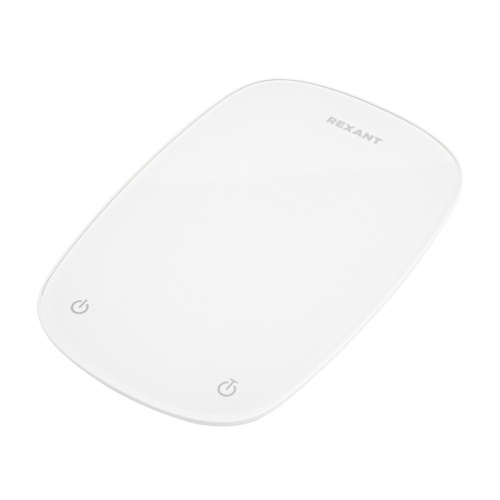 Весы кухонные электронные, белые/овальные/стекло/до 5 кг REXANT | код 72-1006 | REXANT