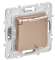 SKANDY Роз. з/к/ш кр. 16А IP44 SK-R11Sa песоч. IEK | код SK-R16-16-44-K98 | IEK