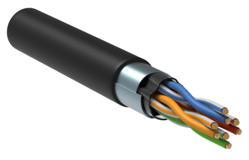 ITK Витая пара F/UTP 5E 4х2х0,52 LDPE черный (305м) РФ/С | код LC3-C5E04-339-S-P-R | ITK by IEK