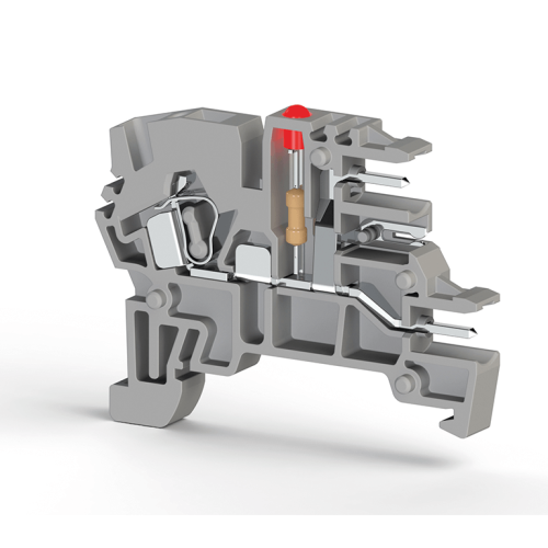 364 073, Клеммник пружинный с 2-х ряд. разъёмом, с индикацией 110 VDC, на DIN-рейку, 2,5 мм.кв., (серый), PCY 2,5EL | код 0.0.0.3.64073 | KLEMSAN 364 073, Клеммник пружинный с 2-х ряд. разъёмом, с индикацией 110 VDC, на DIN-рейку, 2,5 мм.кв., (серый), PCY 2,5EL | код 0.0.0.3.64073 | KLEMSAN