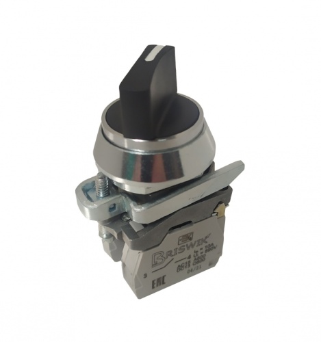 Переключатель Briswik ПЕ 032/3м -С черный 3но+1нз Ручка с фикс 3-поз IP40 УХЛ3 10А | код aT-VG-0Ai-0142 | Briswik