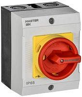 Переключатель кулачковый в боксе закрытая рукоятка аварийная 10А схема 92 | код MI-CS22-010-092 | IEK