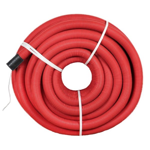 Труба гофр, двустенная ПНД/ПНД гибкая с протяжкой d75 мм (50 м) красная-Plast | код tg2st-75-50m | EKF фото 3