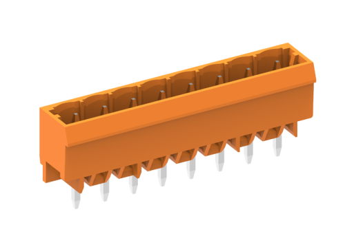 458217 Вилка на плату MCS, вертик., шаг 5.08мм, 17 конт., оранж., шт | код 458217 | SUPU