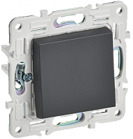 SKANDY Выключ. 1-кл. прох. 10А SK-V02T титан IEK | код SK-V12-0-10-K48 | IEK