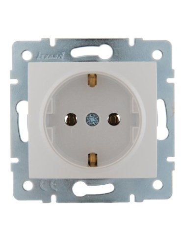 Механизм розетки 1-м СП KARINA термопласт с заземл. жемчуж./бел. перламутр LEZARD 707-3088-122B Механизм розетки 1-м СП KARINA термопласт с заземл. жемчуж./бел. перламутр LEZARD 707-3088-122B