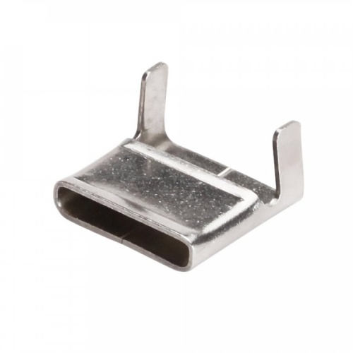 Скрепы бандажные из нержавеющей стали AISI 201 для монтажных лент 20 мм (30 шт/уп) Промрукав | код PR08.12705 | ПРОМРУКАВ