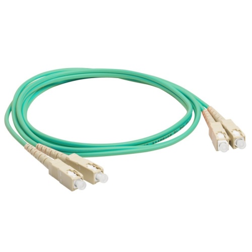 Патч-корд оптический LANMASTER, дуплексный, SC/PC-SC/PC, OM3, LSZH, 3.0 м | код LAN-2SC-2SC/OM3-3.0 | LANMASTER