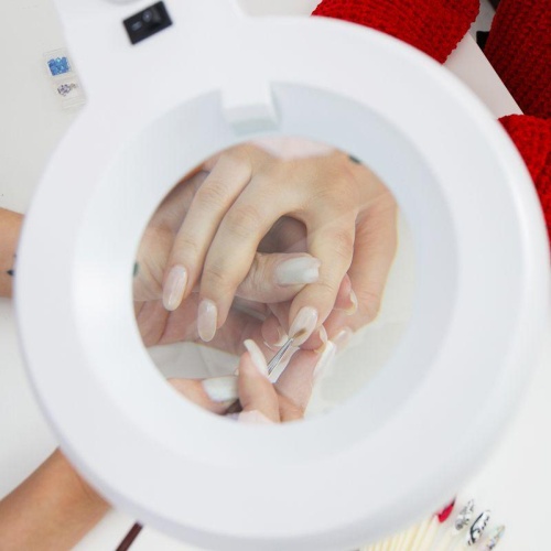 Лупа на струбцине, круглая, 8D, с подсветкой, белая (Ст) артикул | код 31-0021 | REXANT фото 8