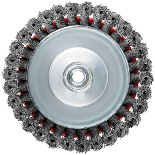 Кордщетка-чашка, гайка М14, стальная витая проволока 150 мм | код 39470 | FIT фото 5