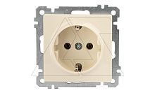 21 - Розетка 2P+E, сл.кость | код 2100-600-0202 | Mutlusan