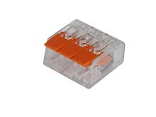 Клеммы рычажковые универсальные КРУ-413 (0.1-2.5 (4.0)мм2) HLT | код 081-29-006 | HLT