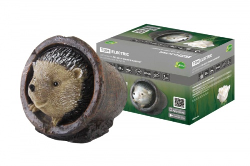 Светильник ПП-2019 Ежик в кашпо на солнечных батареях, 14,5x11x11 см, TDM | код SQ0330-0170 | TDM Светильник ПП-2019 Ежик в кашпо на солнечных батареях, 14,5x11x11 см, TDM | код SQ0330-0170 | TDM