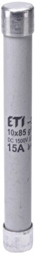 Предохранитель CH 10x85 gPV 5A 1500V (30kA) | код 002625276 | ETI Предохранитель CH 10x85 gPV 5A 1500V (30kA) | код 002625276 | ETI