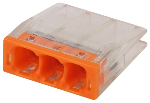 Клемма СМК компактная серии 203, 3 отверстия, 0,5-2,5 мм2 NO-224-23 | код Б0043941 | ЭРА Клемма СМК компактная серии 203, 3 отверстия, 0,5-2,5 мм2 NO-224-23 | код Б0043941 | ЭРА