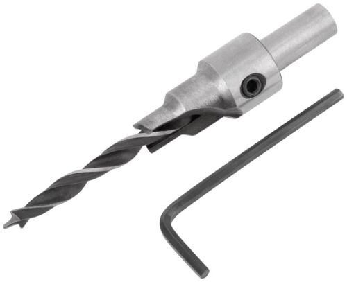 Сверло с зенкером для мебельных стяжек 5 мм/зенкер 9.5 мм (для стяжки 7х50) | код 36431 | FIT фото 2