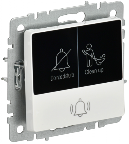 BRITE Кнопка звонка с инд. отел. 10А ВС10-1-9-БрБ бел. IEK | код BR-V14-2-10-K01 | IEK