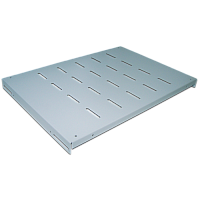 Полка для двухрамных стоек глубиной 600 мм, 4 точки, нагрузка - 80 кг, серая | код TWT-RACK2-S4-6/80 | TWT