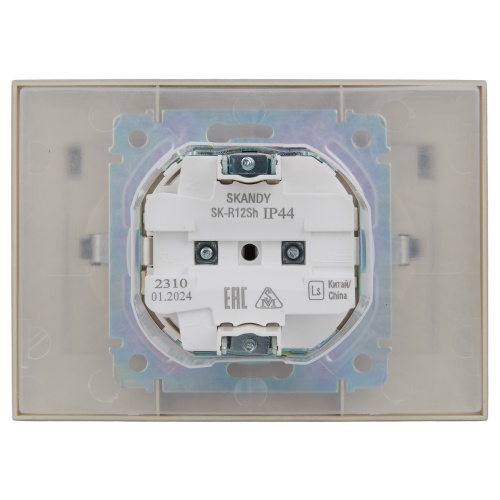 SKANDY Роз. 2-я с кр. 16А в сб IP44 SK-R12Sh шамп. IEK | код SK-R26-16-44-K37-F | IEK фото 3 SKANDY Роз. 2-я с кр. 16А в сб IP44 SK-R12Sh шамп. IEK | код SK-R26-16-44-K37-F | IEK фото 3
