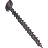 Саморез гипсокартон/дерево 3.5х51 черный | код screw-GD-51-sht | Крепдил