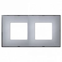 Рамка 2 поста 27 PLAY, серый полупрозрачный | код. 2700627-112 | Simon