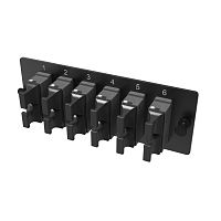 Адаптерная планка с установленными 12xMTP адаптерами (aligned key)(цвет адаптера - серый), OM4, 1 HU | код RNAP12M1U4 | DKC