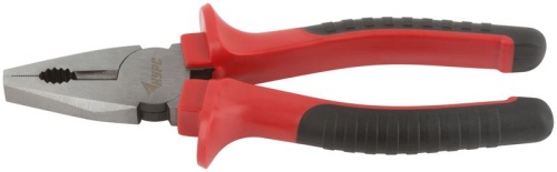 Плоскогубцы комбинированные ''Оптима'', двухцветные обрезиненные ручки, полированная сталь 200 мм | код 47555 | FIT фото 4