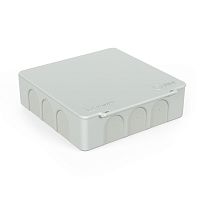 Коробка распределительная 60-0302м для прямого монтажа двухкомпонентная безгалогенная (HF) 100х100х30 (8 шт/уп) Промрукав | код 60-0302м | ПРОМРУКАВ