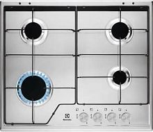 Газовая варочная поверхность Electrolux KGS6424SX нержавеющая сталь | код 1978251 | ELECTROLUX
