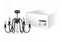 Люстра НСБ-11-03-6х40 «Контур» черный с серебром 6х40Вт E14 TDM | код SQ0370-0025 | TDM