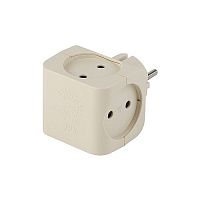 Тройник 4гн, без заземл (сл. кость) (10/60/2640) SP-4-I | код Б0008206 | ЭРА