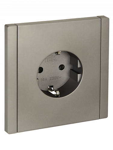 FORTE&PIANO Роз. с з/к без з/ш б/к 16А FP514 ст. IEK | код FP-R11-16-1-K46 | IEK