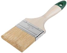 Кисть флейцевая "Хард" натур. светл. щетина дерев. ручка 3дюйм (75мм) FIT 01077