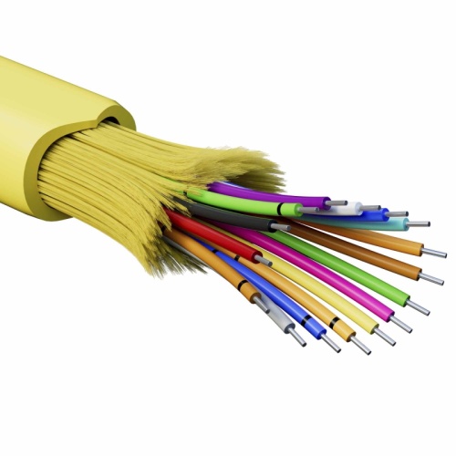 Кабель волоконно-оптический, распределительный, арамидные упрочняющиенити, для внутренней прокладки, нг(A)-HFLTx, 16 ОВ, категория O | код RNDT9C16YL03 | DKC