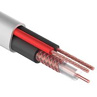 Кабель КВК-В-2+2x0,75 мм кв (Cu/Cu) белый (бухта 200 м) REXANT | код 01-4101-1 | REXANT