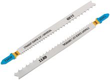 Полотно по дереву металлу пластмассе Bimetal фрезерованные зубья 132/106мм перемен. шаг (T345XF) (уп.2шт) FIT 40905