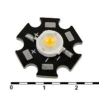 Светодиод мощный RUICHI, 3 Вт, 3.6 В, 200-220 ЛМ, 3000-3500K | код 90245 | Ruichi