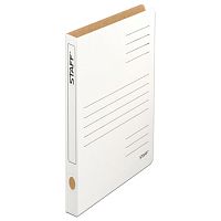 Скоросшиватель из микрогофрокартона STAFF, 30 мм, до 300 листов, белый, 128991 | код 128991 | STAFF