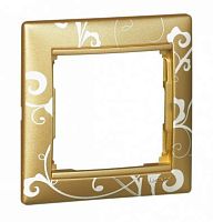 Рамка 1-м Valena зол. барокко (блист.) IEK 694367