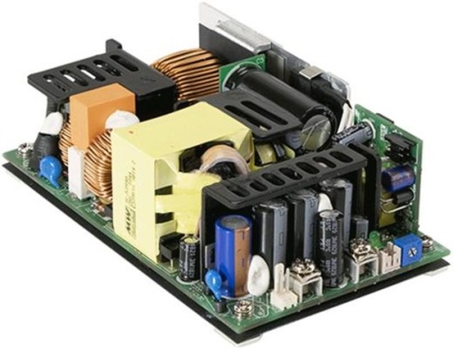 Источник питания AC-DC, med, 499.2Вт, ККМ, вход 80…264В AC 47…63Гц, 117…370B DC, выход 12В/41.6А, рег. вых. 11.4…12.6В, изоляция 4000В AC, в кожухе 160х86х43мм, -30…+70С, вент. спереди | код RPS-500-12-SF | MeanWell