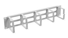 Cabeus JB08-2U-GY Кабельный органайзер горизонтальный 19 2U, 5 колец, металлический, цвет серый (RAL7035) | код 7917c | Cabeus